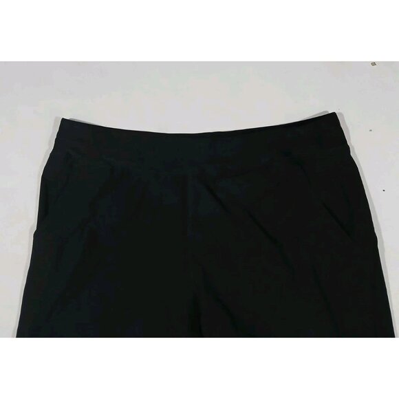 Lands End 9" Swim Board Shorts Size 18 Black No Liner Water Beach Pull On - Picture 2 of 8